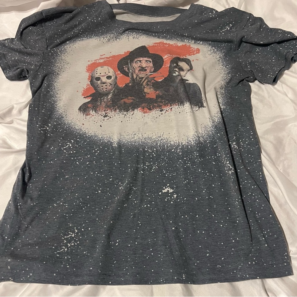 Rare Freddy vs Jason and Michael Myers Graphic Horror Hero’s T -Shirt Men’s M